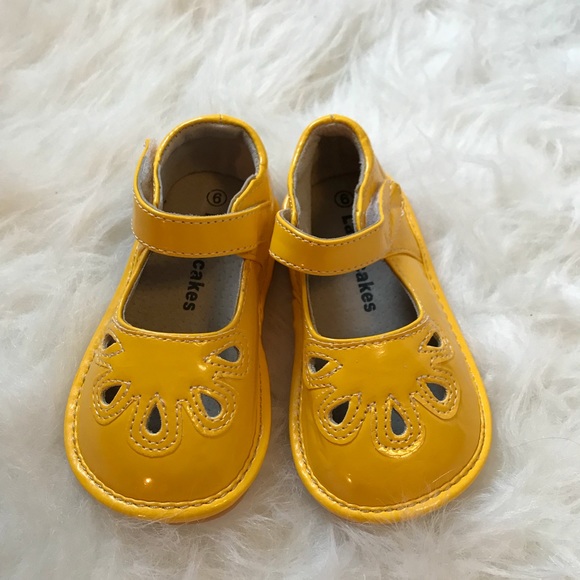 mustard baby girl shoes
